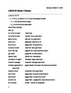 LINGUIST 110 - Class Notes - Week 4