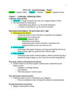 PSYC 325 - Class Notes - Week 9