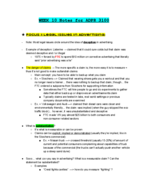UGA - ADPR 3100 - Class Notes - Week 10