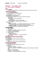 BIOL 1404 - Study Guide