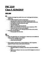 PSC 2219 - Class Notes - Week 4