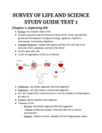 BIOL 1370 - Study Guide