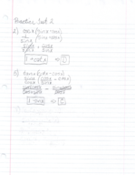 Math 113 - Study Guide - Midterm