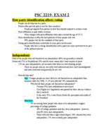 PSC 2219 - Study Guide - Midterm
