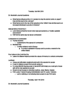 GSU - HIST 2110 - Class Notes - Week 12