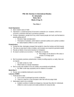 PSC 403 - Class Notes - Week 2