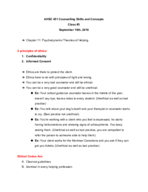 AHSC 451 - Class Notes - Week 3