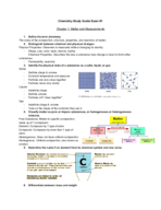 CHEM 1150 - Study Guide