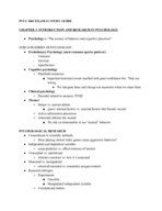 colorado - PSYC 1001 - Study Guide - Midterm