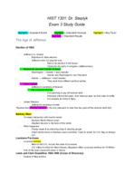 HIST 1301 - Study Guide