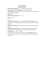 Mason - PHYS 160 - Study Guide - Midterm