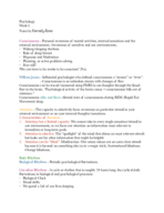 PSYC 101 - Class Notes - Week 5