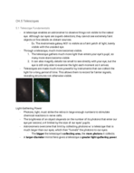 Astro 10 - Study Guide - Midterm