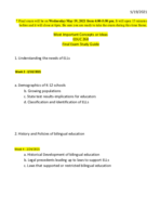 york - EDUC  268 - Study Guide - Final