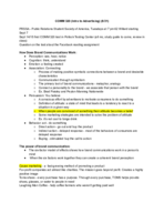 Penn State - COMM 320 - Class Notes - Week 2