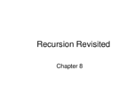 What should a recursive method contain?