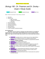 BIOL 180 - Study Guide