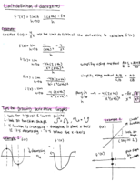 Limit Definition of Derivatives and Tips for Graphing