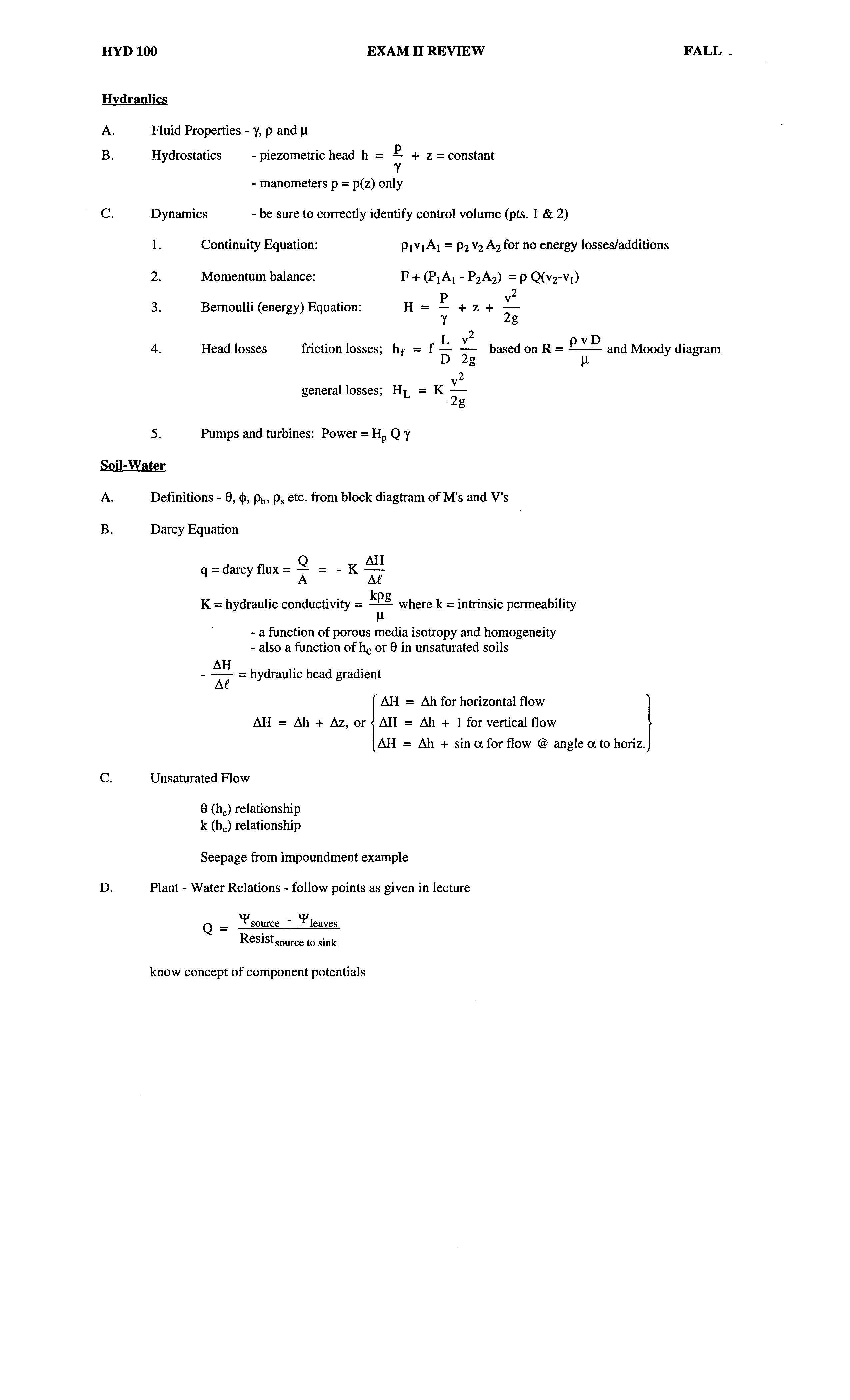 Hydrologic Principles