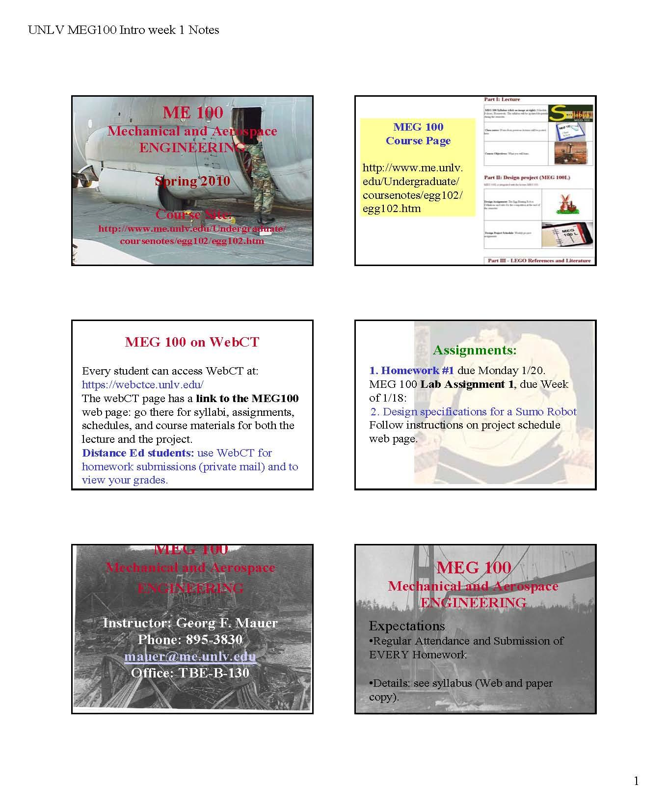 Introduction to Mechanical and Aerospace Engineering