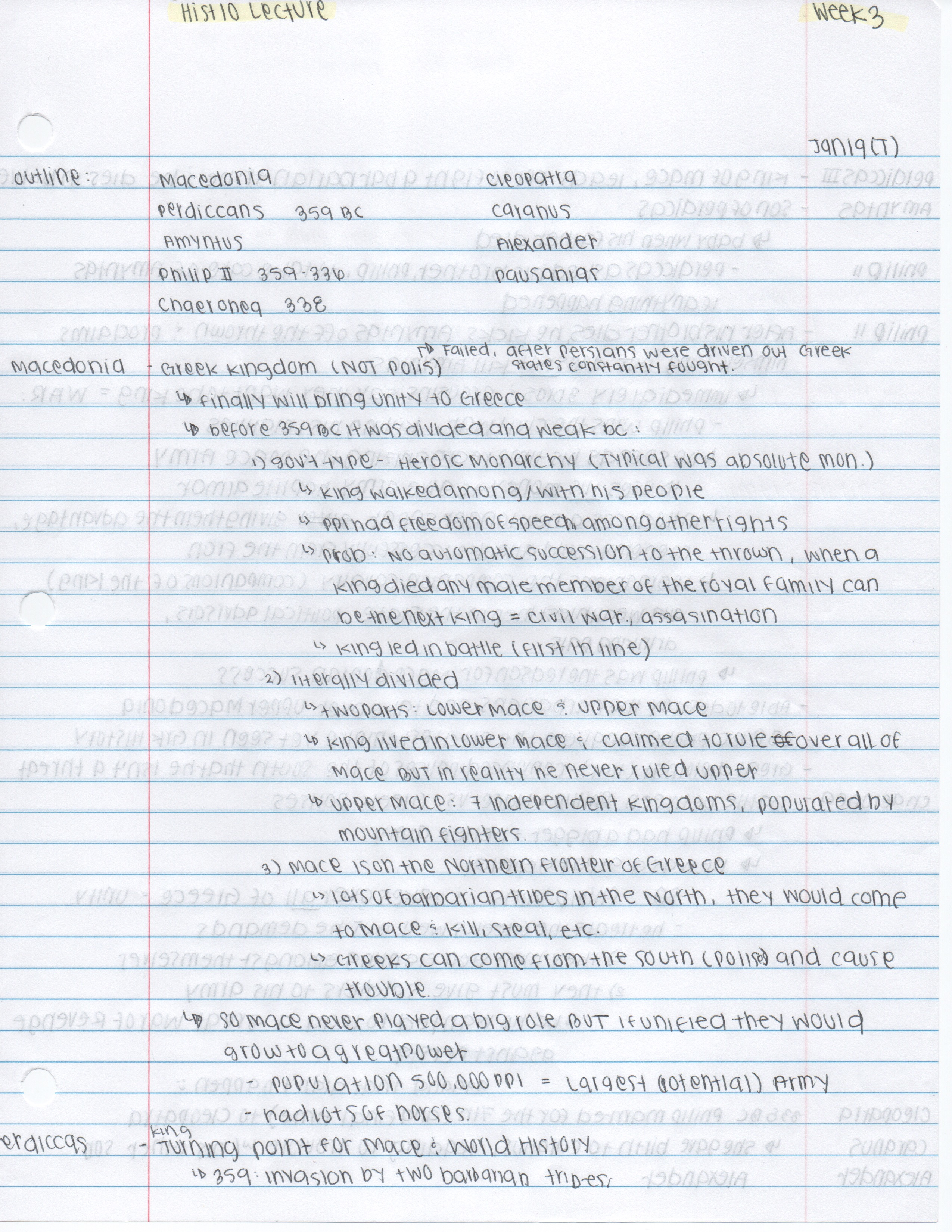 History 10: Week 3 Lecture Notes 