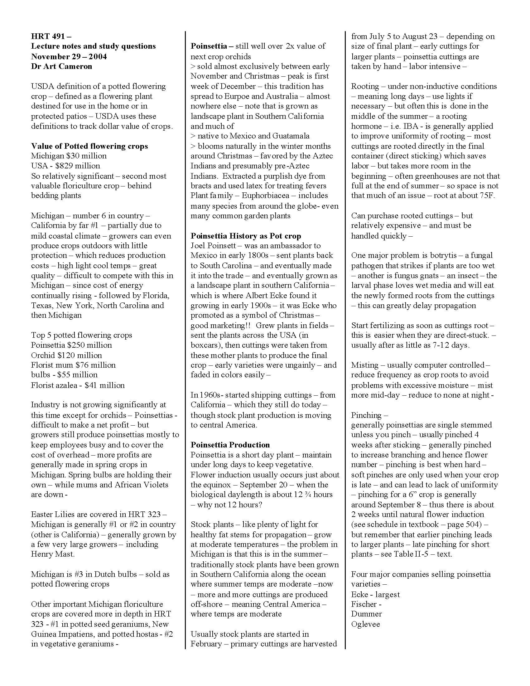 Flor Prod II Herb Peren & Ann