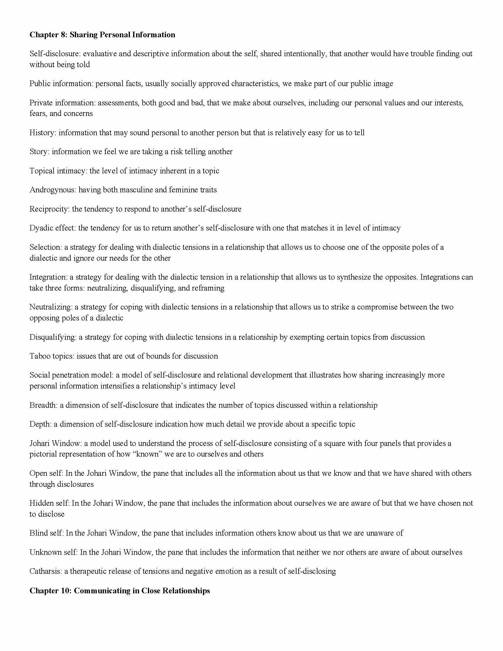 INTERPERSNL COMMNCTN