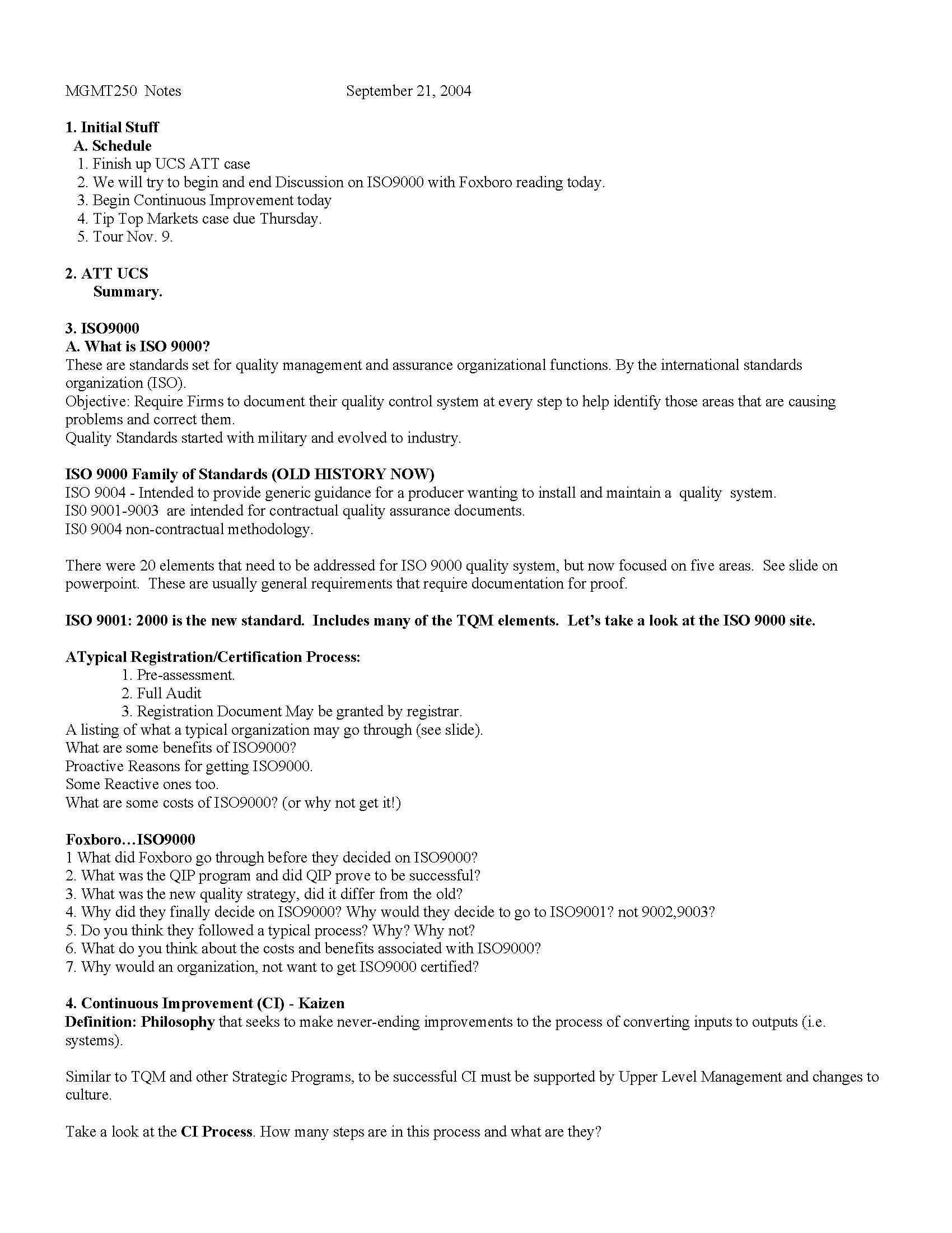 OPERATIONS MANAGEMENT