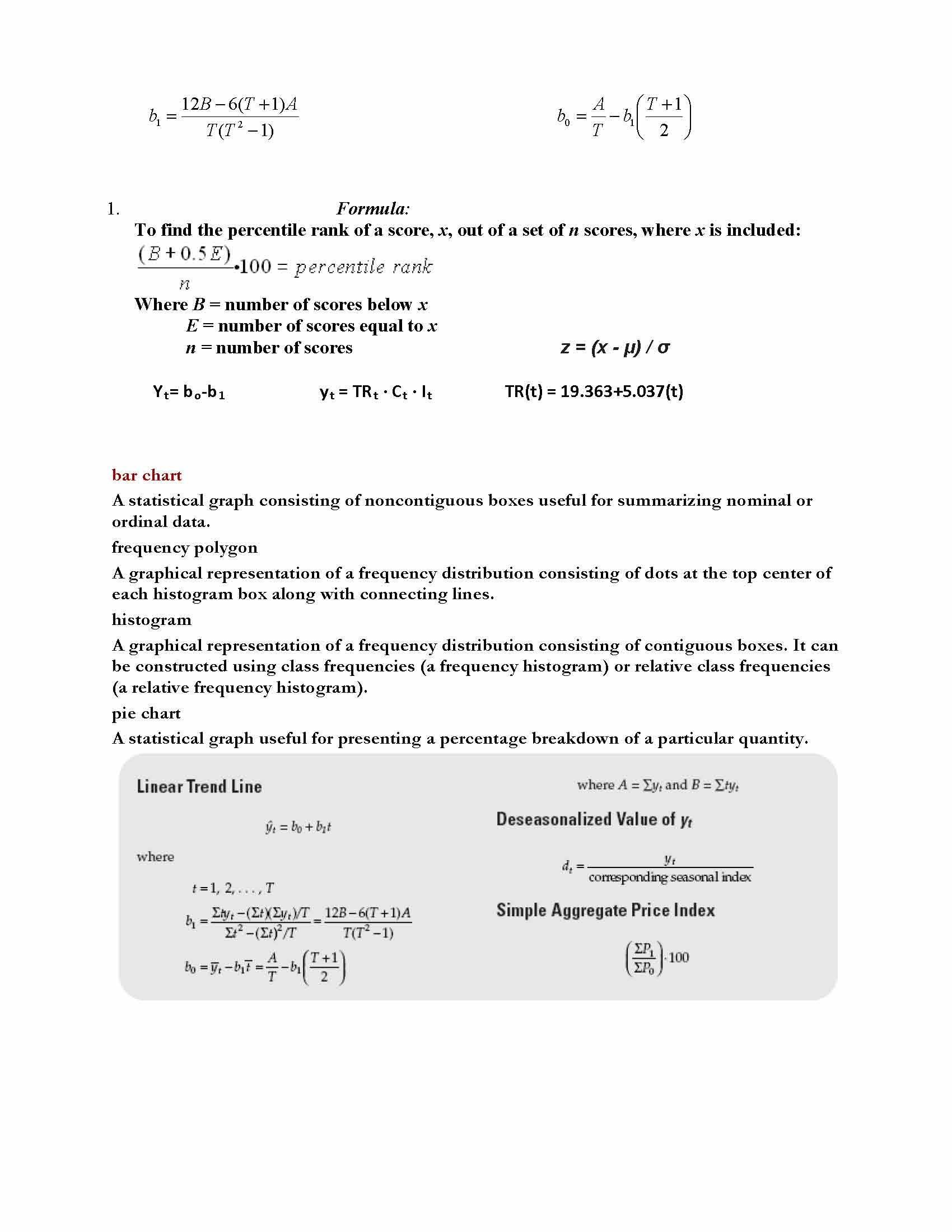 Data Description and Analysis with Spreadsheets