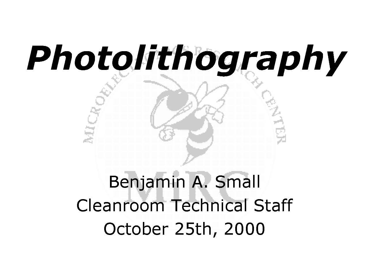 Microelectronics Tech