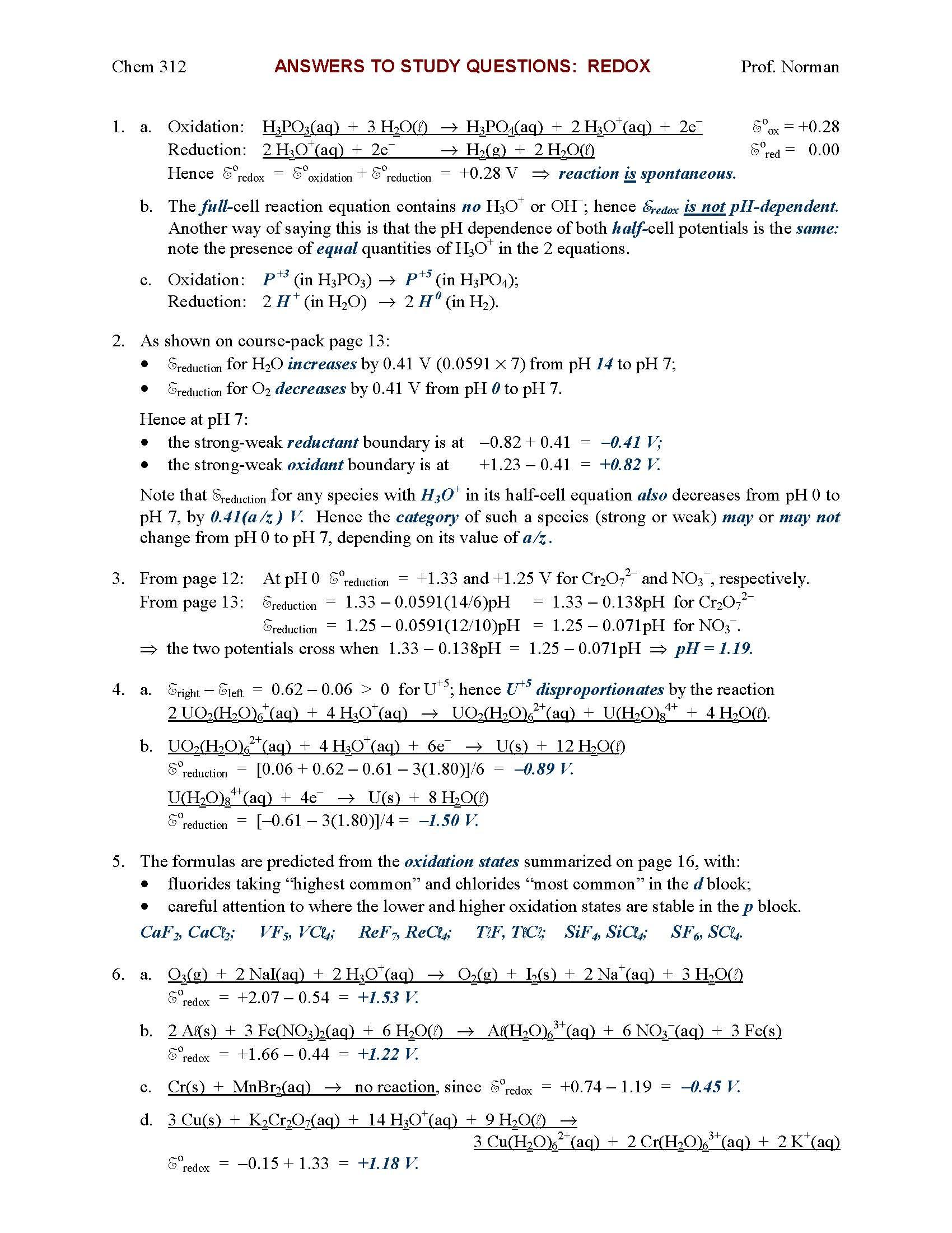 INORGANIC CHEMISTRY