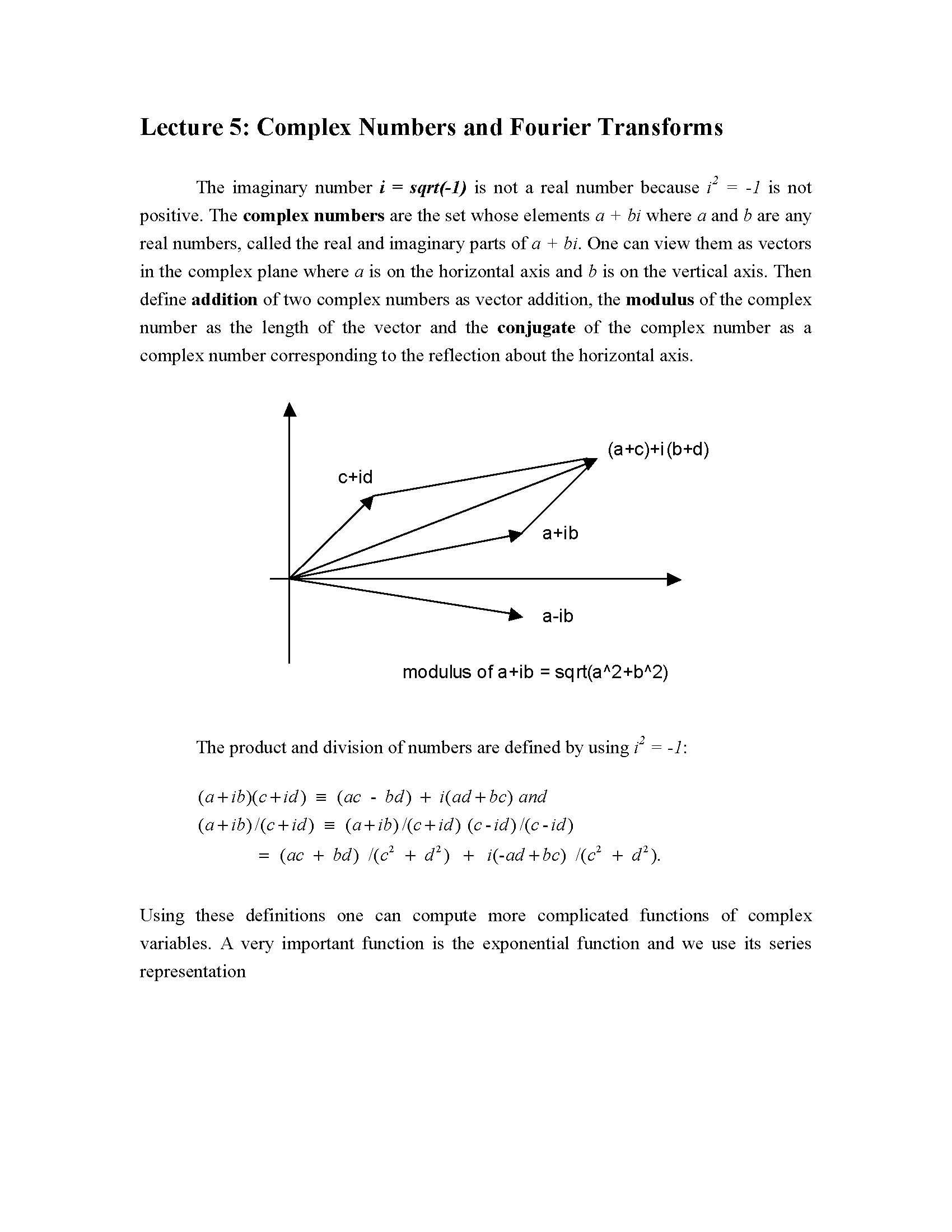 Introduction to Applied Mathematics