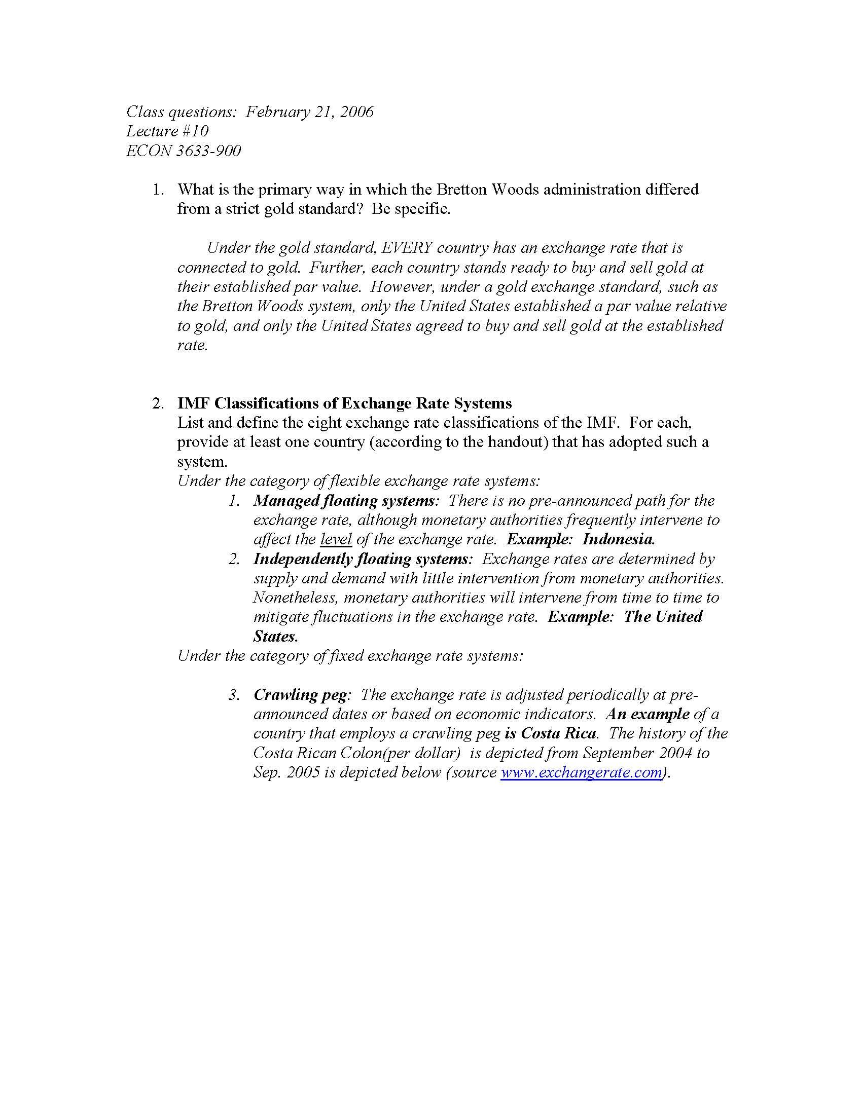 International Finance Theory and Problems
