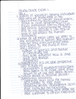 Exam 1 Study Guide