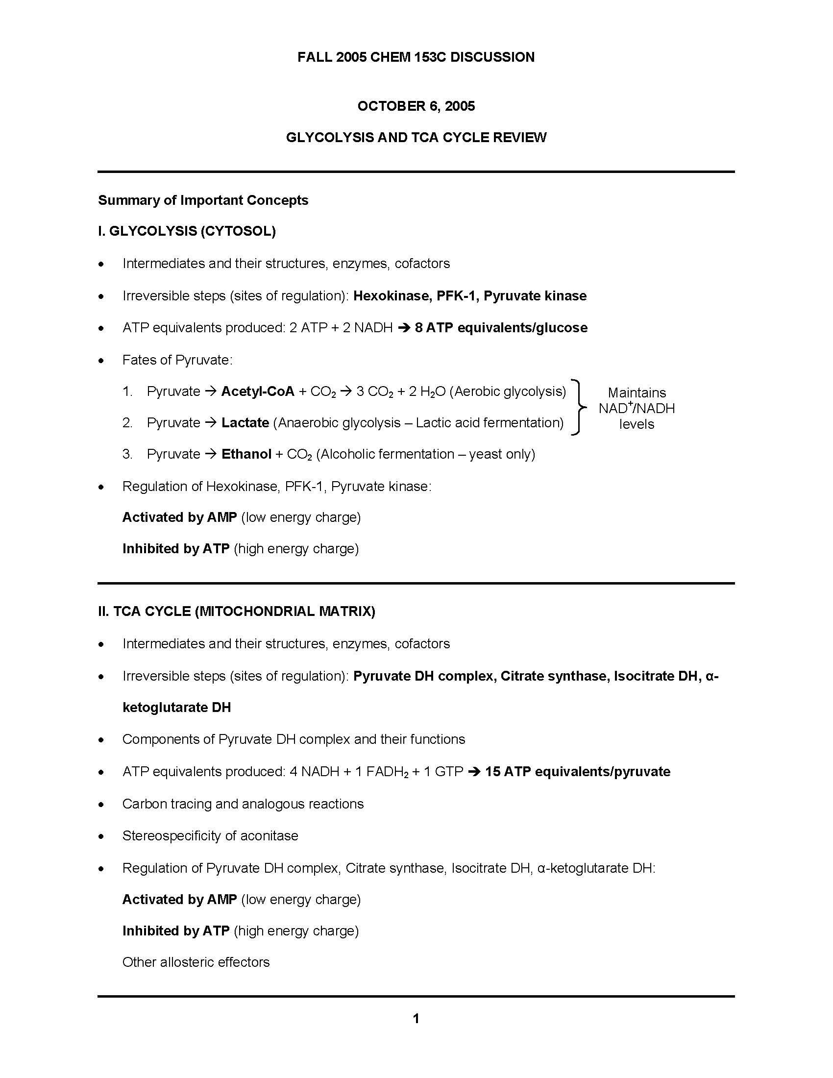 Biochemistry Biosynthetic and Energy Metabolism and Its Regulation