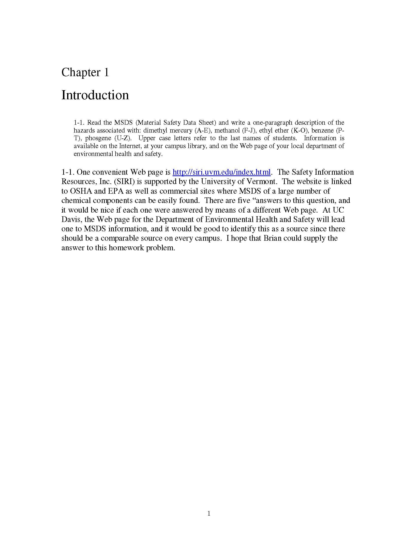 ChemBio Engr Process Analysis