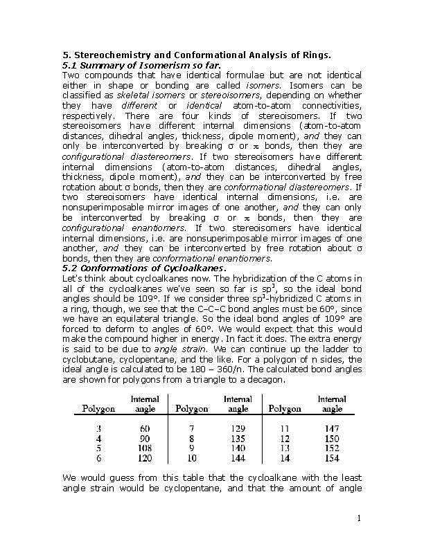 ORGANIC CHEMISTRY I