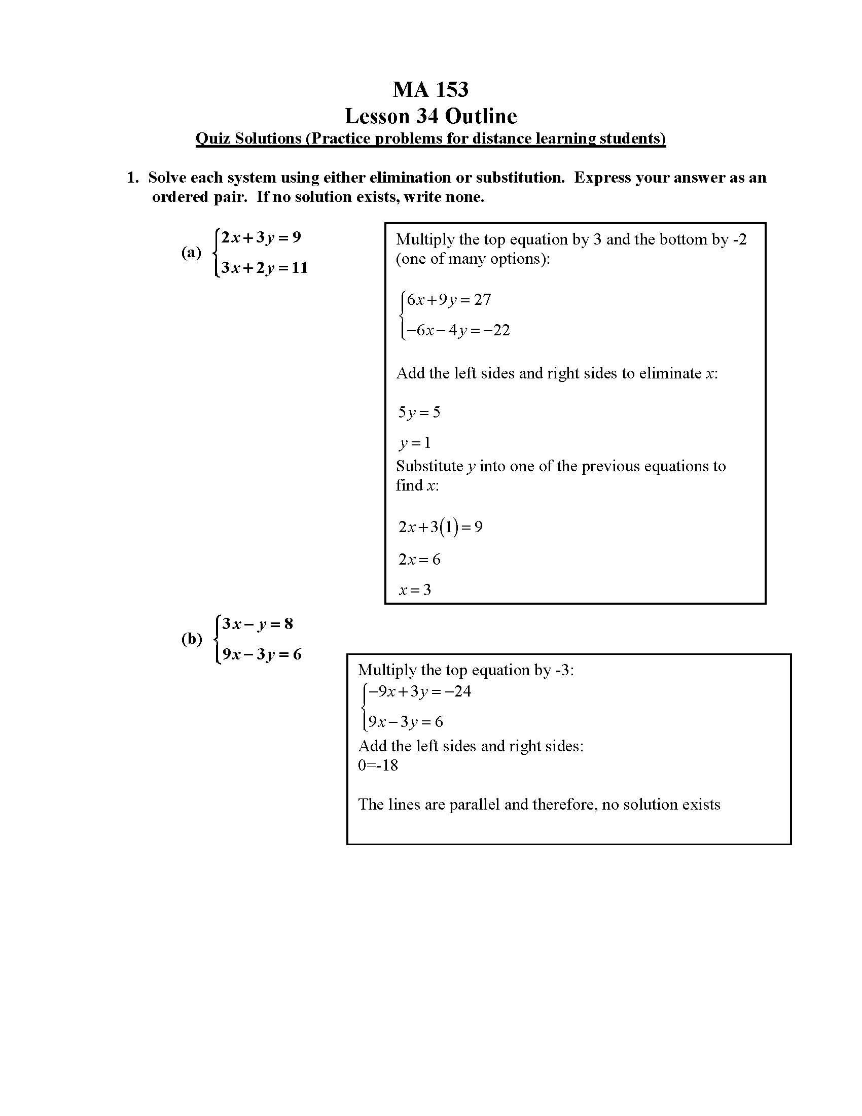 Algebra And Trigonometry I