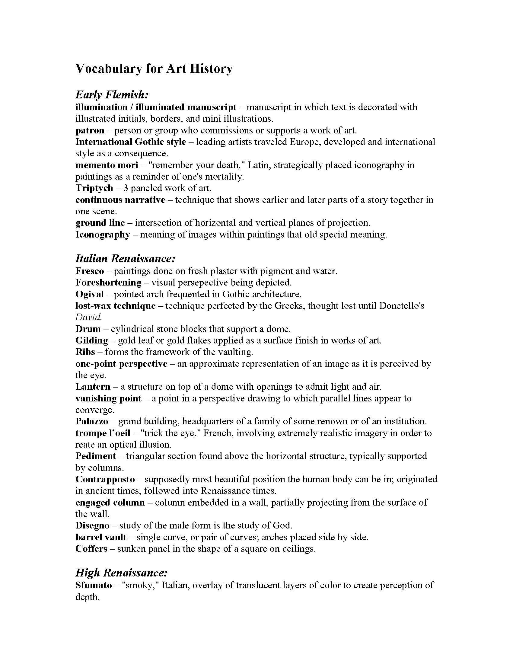 RENAIS THRU MODERN ART [C2VPA]