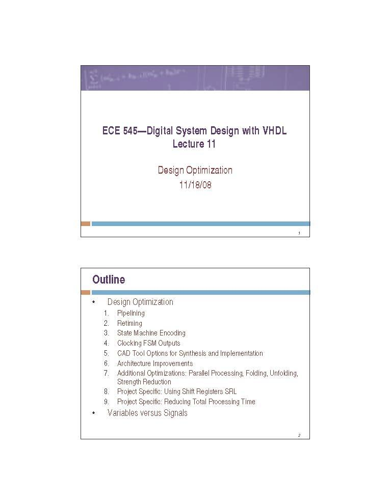 Digital System Design w VHDL