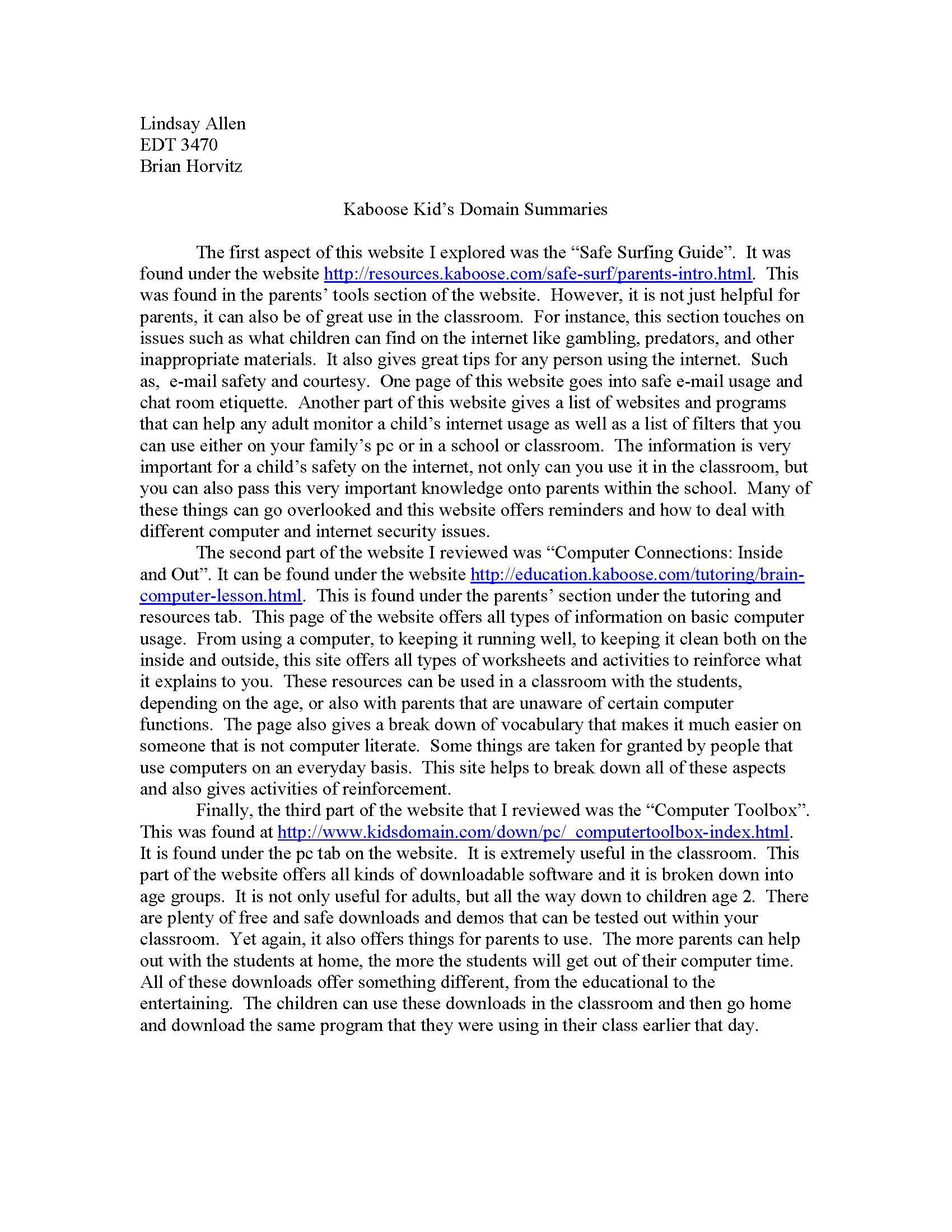 Technology For Elementary Ed