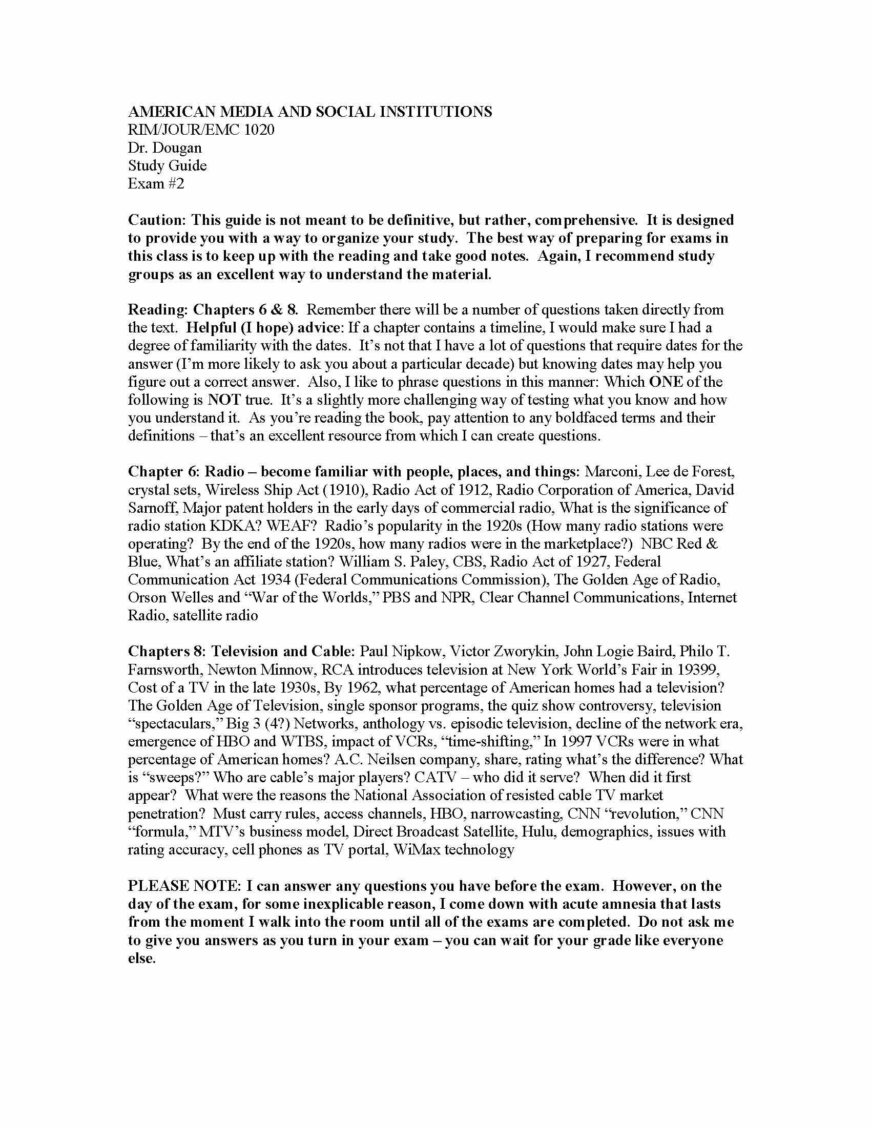 American Media and Social Institutions