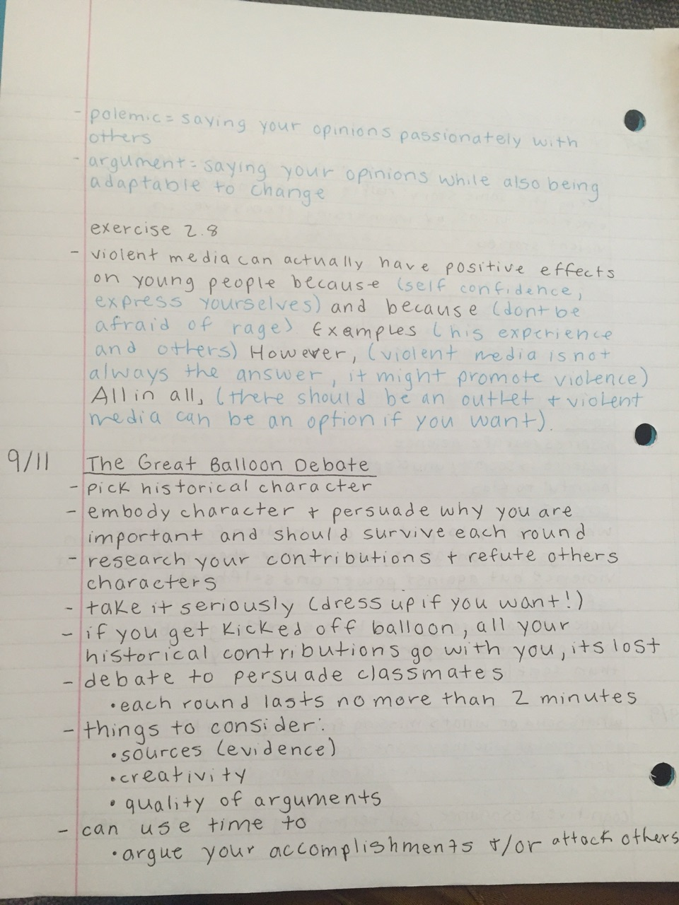 Examples and overview of the reading