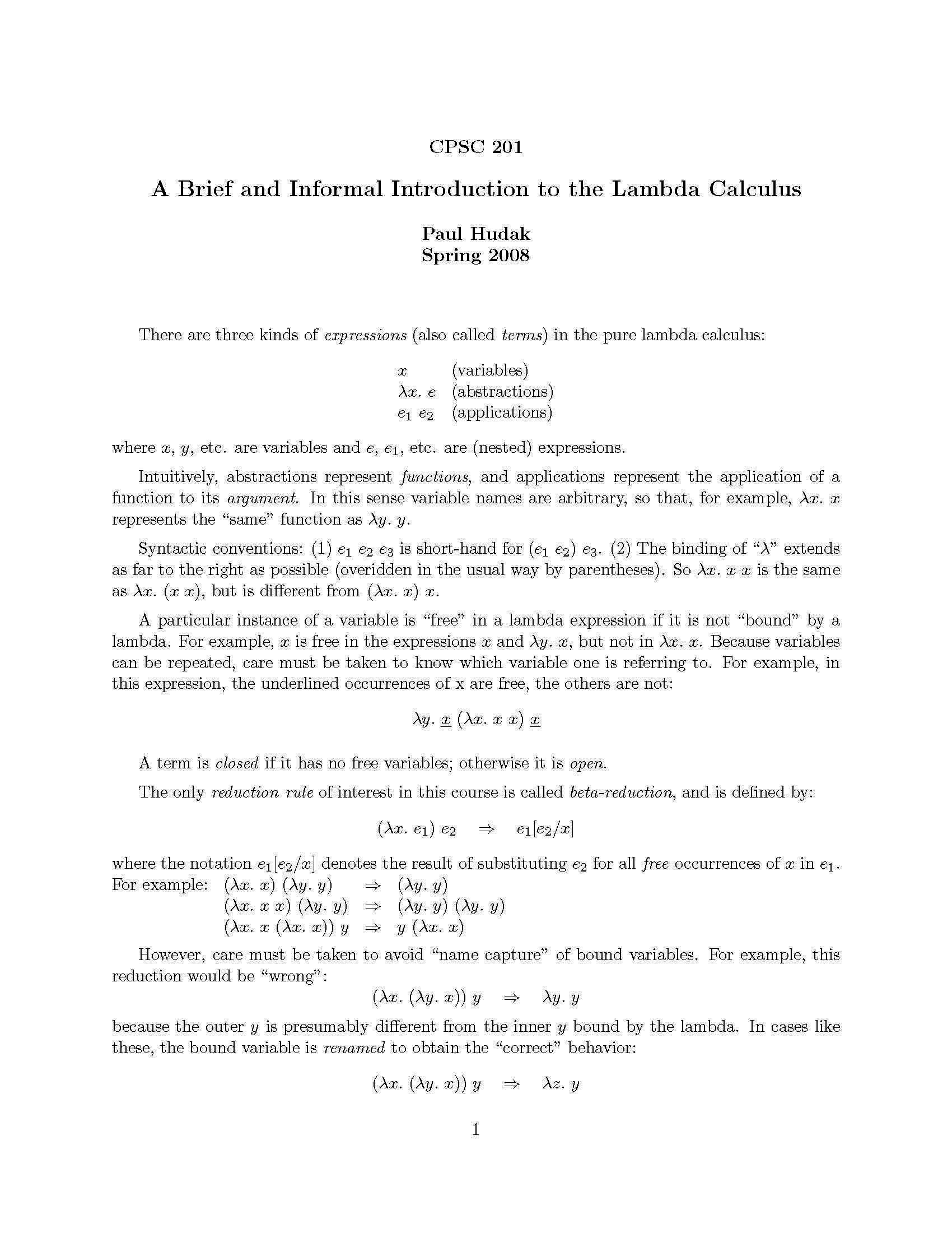 Intro to Computer Science