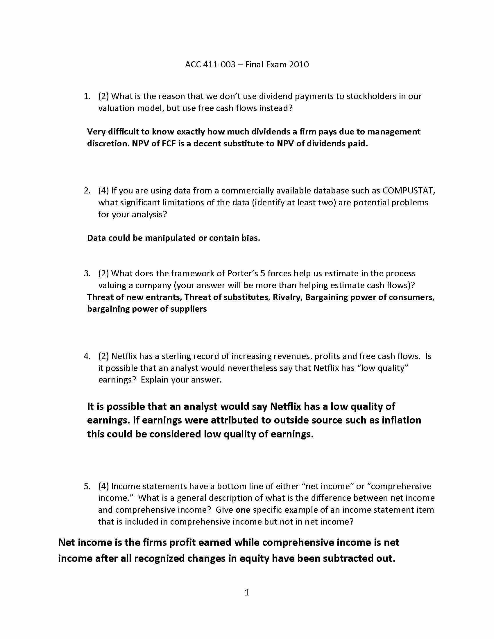 Business Valuation