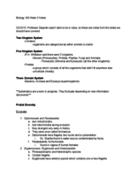 BIO 240 Week 5 Notes