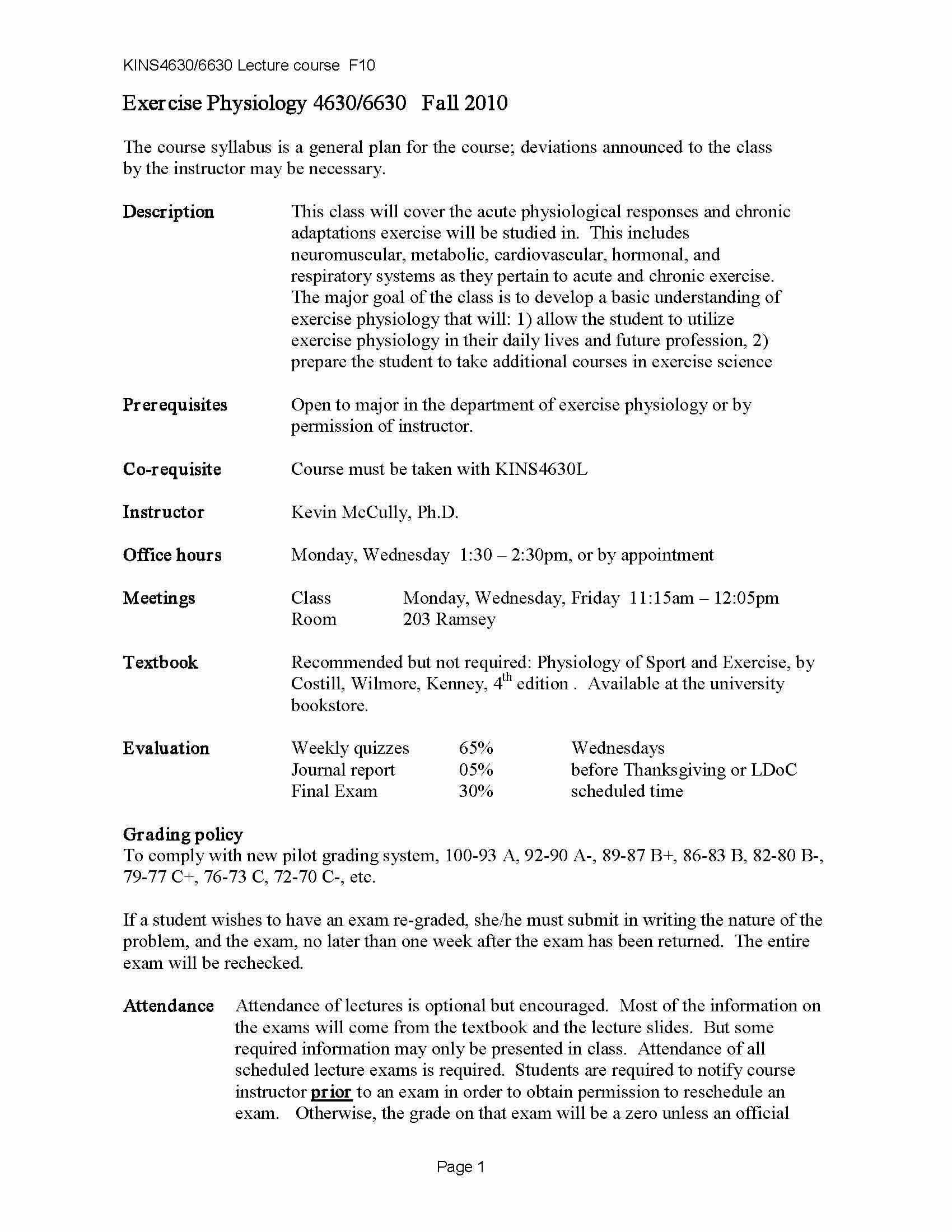EXERCISE PHYSIOLOGY