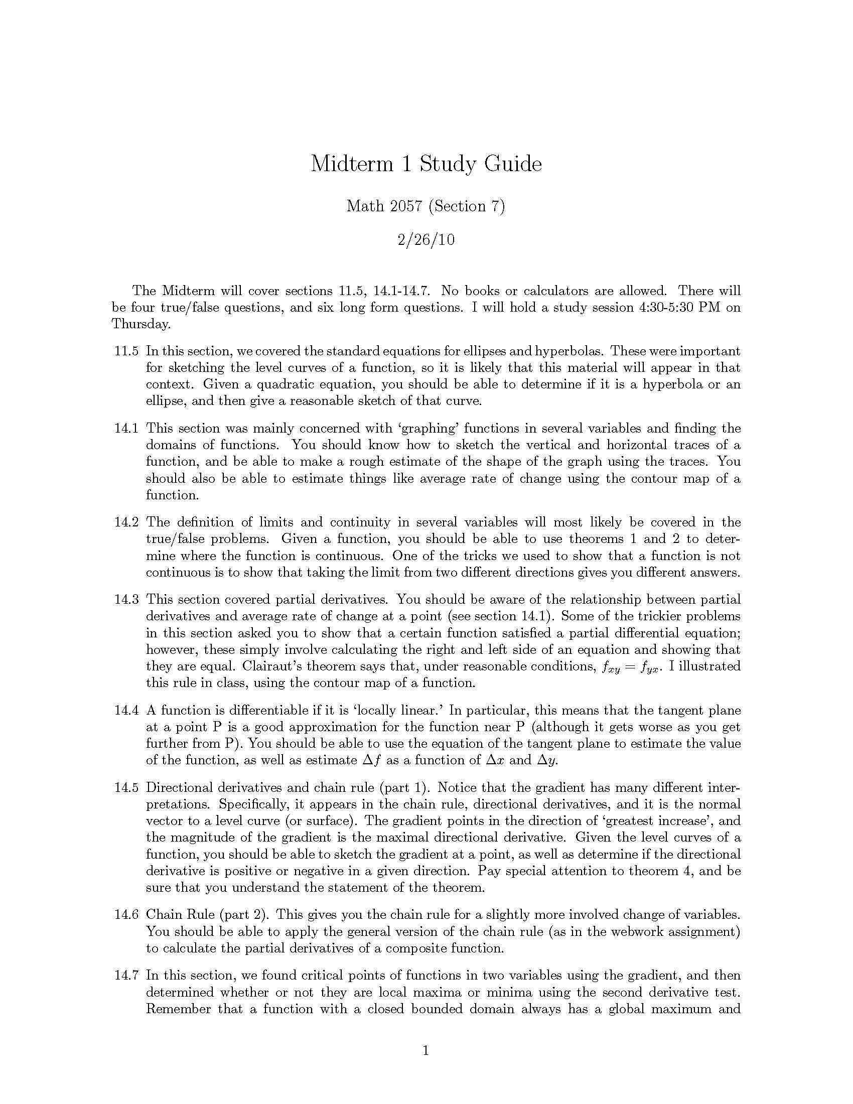 MULTIDIMENSIONAL CAL