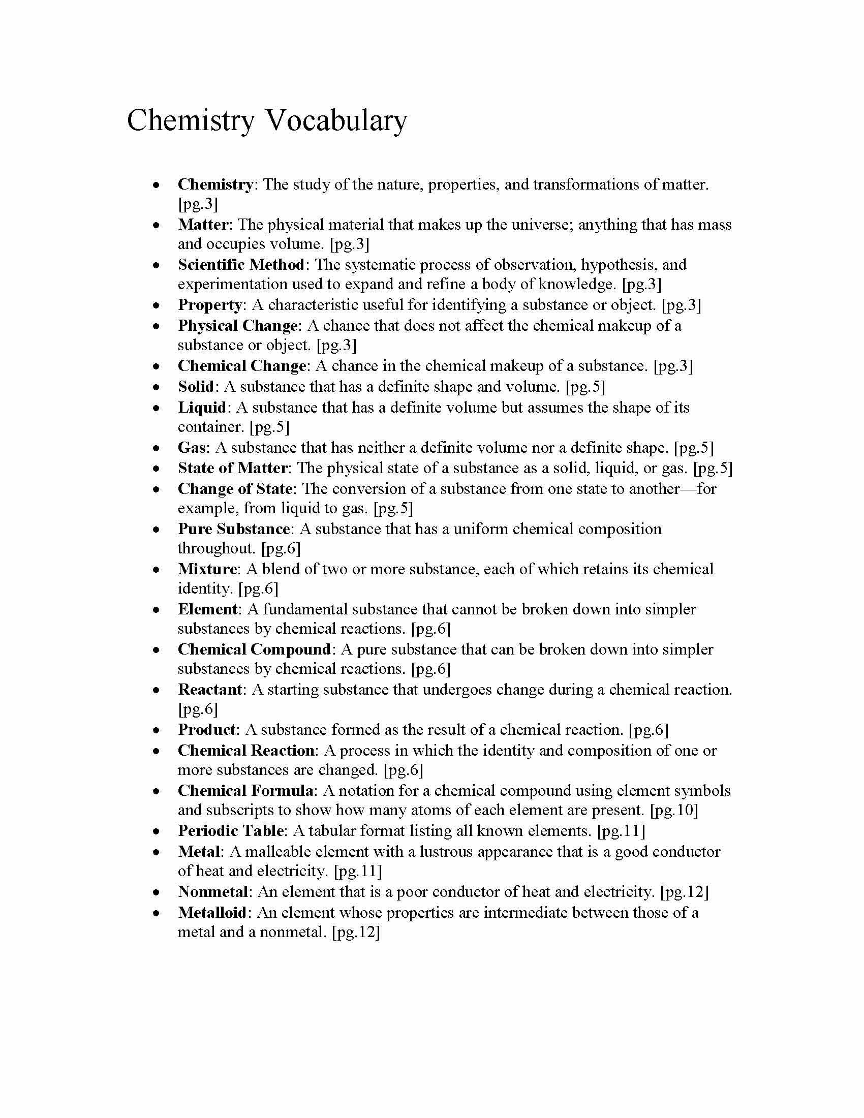 Introduction to Chemistry for the Allied Health Sciences