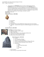 Trash and Treasure Study Guide 